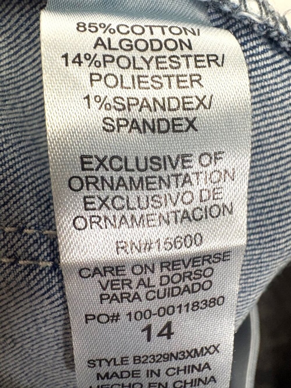 Democracy Ab Solution Distressed Crop Frayed Hem Jeans Size 14 - Picture 8 of 8